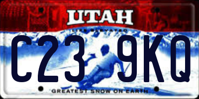 UT license plate C239KQ