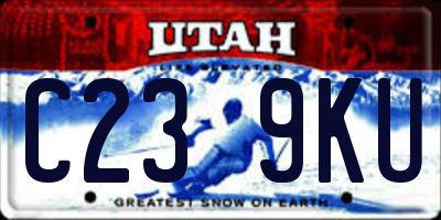 UT license plate C239KU