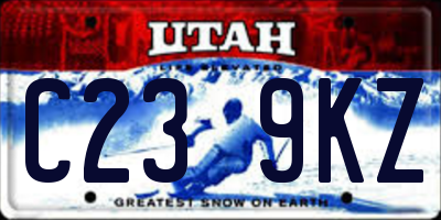 UT license plate C239KZ