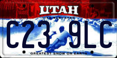 UT license plate C239LC