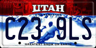 UT license plate C239LS