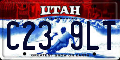 UT license plate C239LT