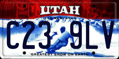 UT license plate C239LV