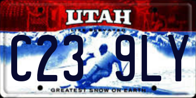 UT license plate C239LY
