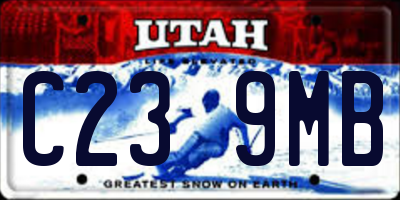 UT license plate C239MB