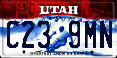 UT license plate C239MN