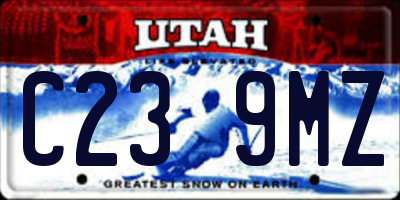 UT license plate C239MZ