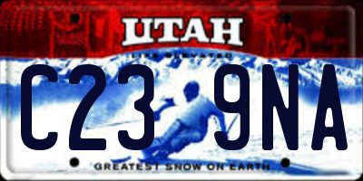 UT license plate C239NA