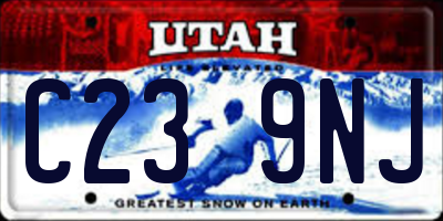 UT license plate C239NJ