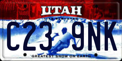 UT license plate C239NK
