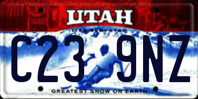 UT license plate C239NZ