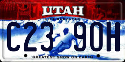 UT license plate C239OH