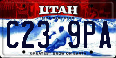 UT license plate C239PA