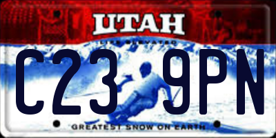 UT license plate C239PN