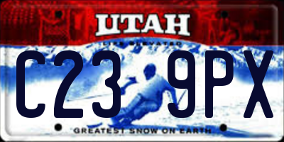 UT license plate C239PX