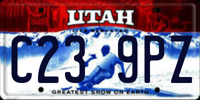 UT license plate C239PZ