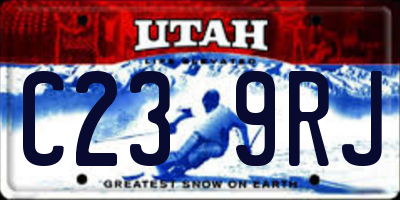 UT license plate C239RJ