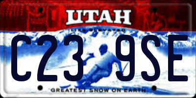 UT license plate C239SE
