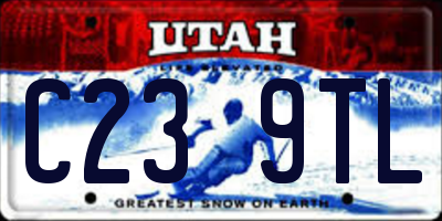 UT license plate C239TL