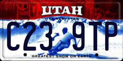 UT license plate C239TP