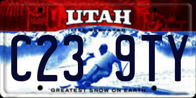 UT license plate C239TY