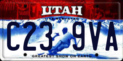 UT license plate C239VA