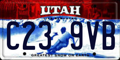 UT license plate C239VB