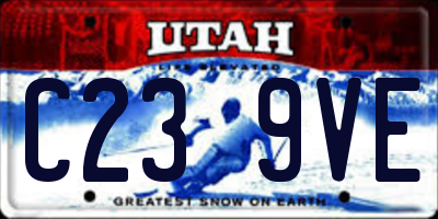 UT license plate C239VE