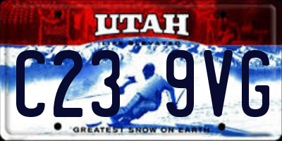 UT license plate C239VG
