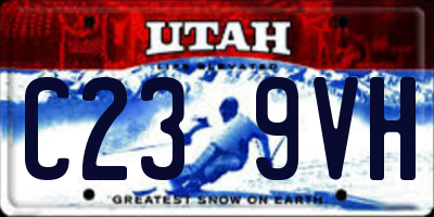 UT license plate C239VH