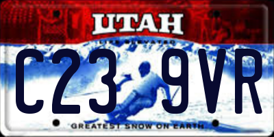 UT license plate C239VR