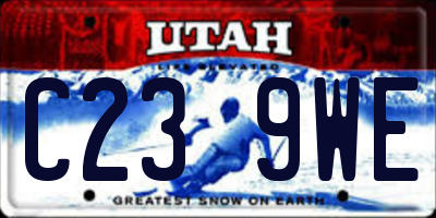 UT license plate C239WE