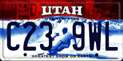 UT license plate C239WL