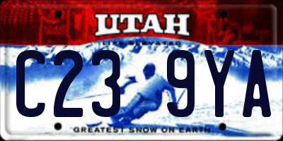 UT license plate C239YA