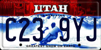 UT license plate C239YJ