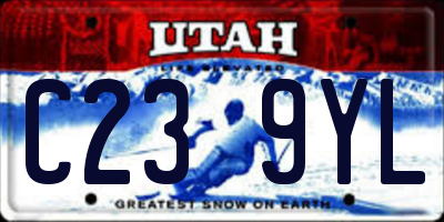 UT license plate C239YL