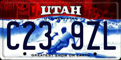 UT license plate C239ZL