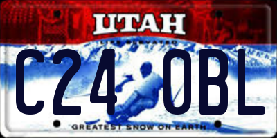 UT license plate C240BL