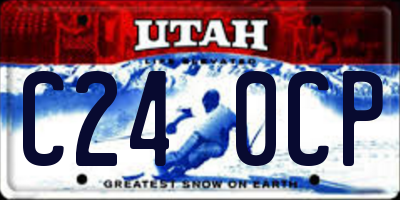 UT license plate C240CP