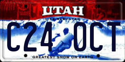 UT license plate C240CT