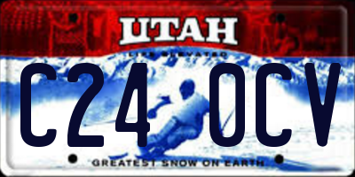 UT license plate C240CV