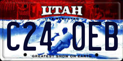 UT license plate C240EB