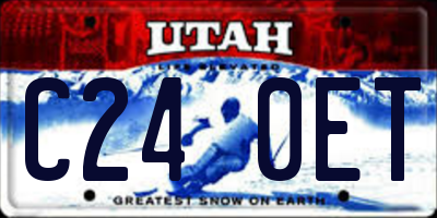 UT license plate C240ET