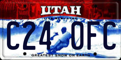 UT license plate C240FC