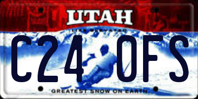 UT license plate C240FS