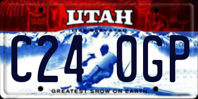 UT license plate C240GP