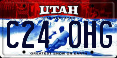 UT license plate C240HG