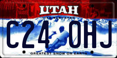 UT license plate C240HJ
