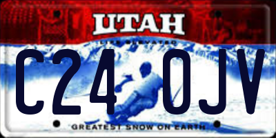 UT license plate C240JV