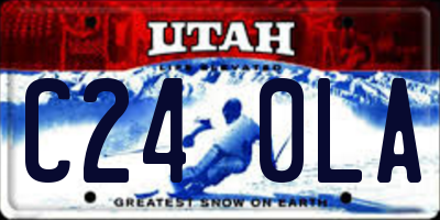 UT license plate C240LA